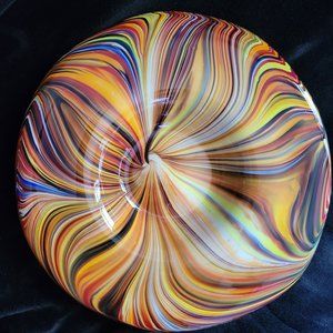2011 Missoni for Target Handblown Swirl Glass Platter Plate, Centerpiece Bowl